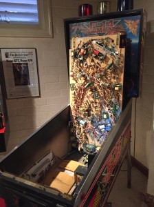 F-14 Tom Cat midway through finishing up the flipper rebuild.