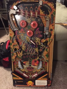 Playfield assembly sitting in my gameroom waiting for its fate to be determined.