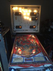 1977 Bobby Orr Power Play, test boot in game to check displays.