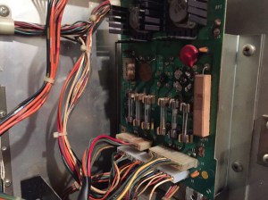 Replaced 20-pin connector on Power Supply/Regulator board.