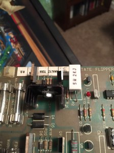 Replaced T-800 triac, TIP32C and 2k ohm resistor. T-800 relocated along with heatsink to proper position on the board.