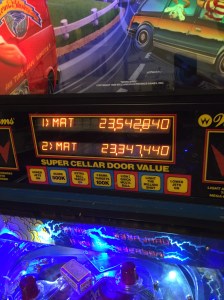 Working display, nice to be back. Look at those nice high scores by MAT :) 