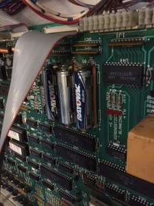 Damaged original battery holder