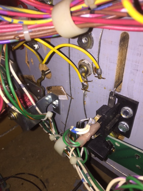 Creative use of cardboard to allow proper function of ball gate mech.