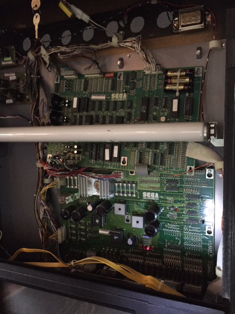 Never seen one completely off the mounting brackets like this, but first time for everything.